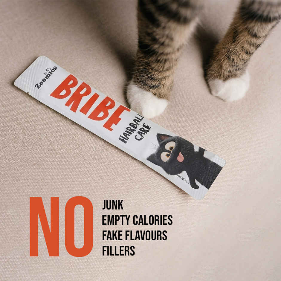 Zoomies BRIBE Cat Treats - 0% Junk, 100% Real Meat | Hairball Care