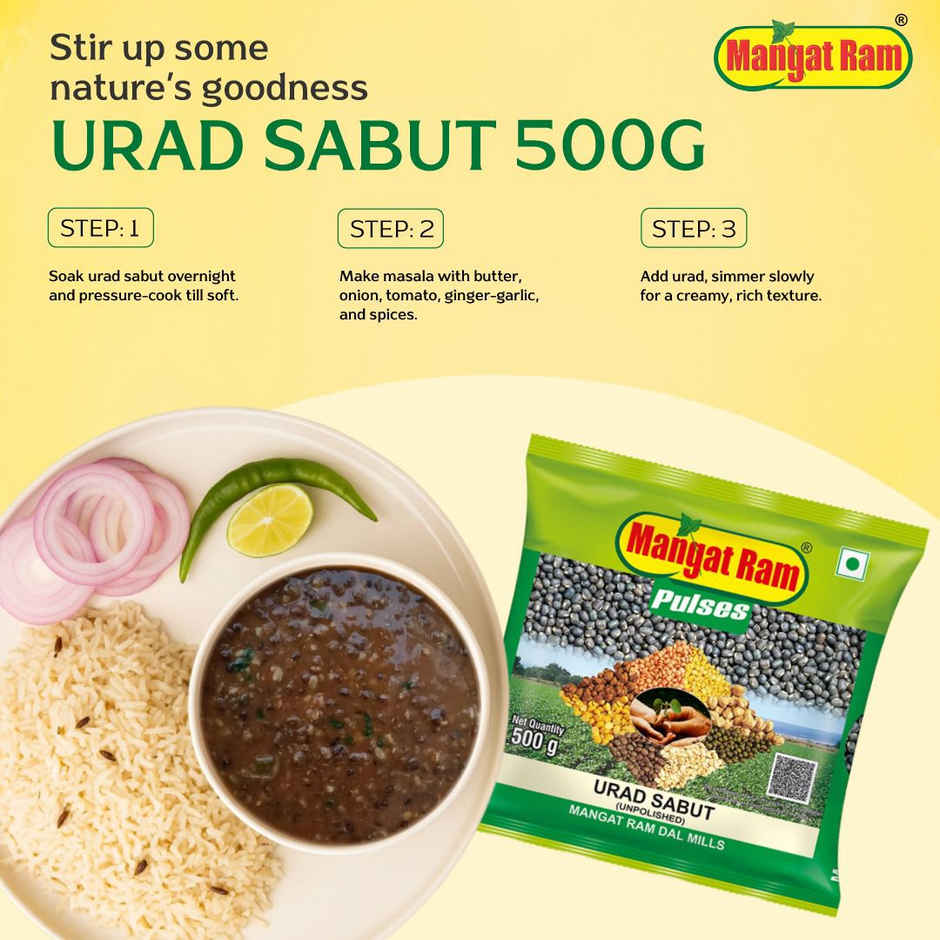 Mangat Ram Unpolished Urad Sabut