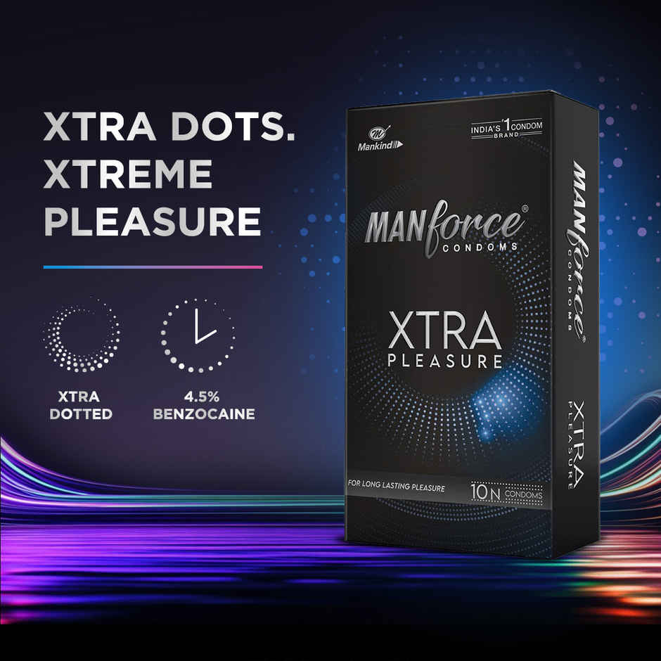Manforce Xtra Pleasure Climax Delay Dotted Condom