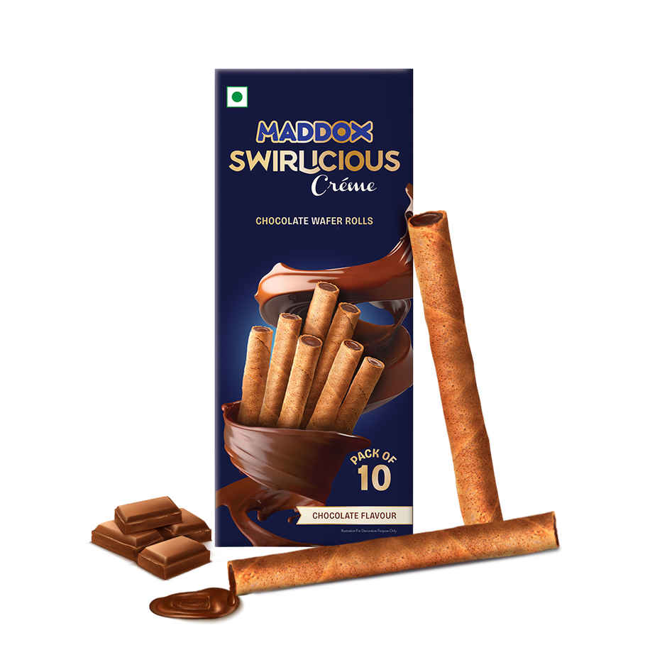 Maddox Swirlicious Chocolate Wafer Rolls