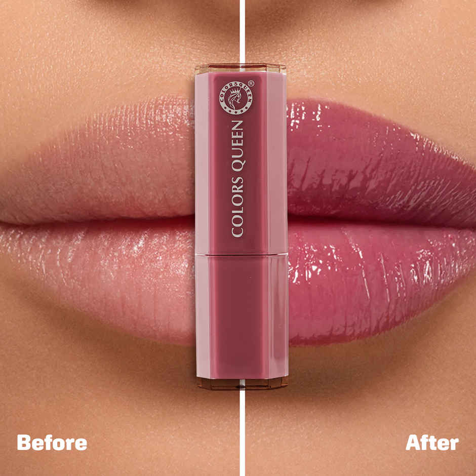 Colors Queen High Shine Gloss Stick enriched with Vitamin E & Squalane - 01 Mauve Macaron