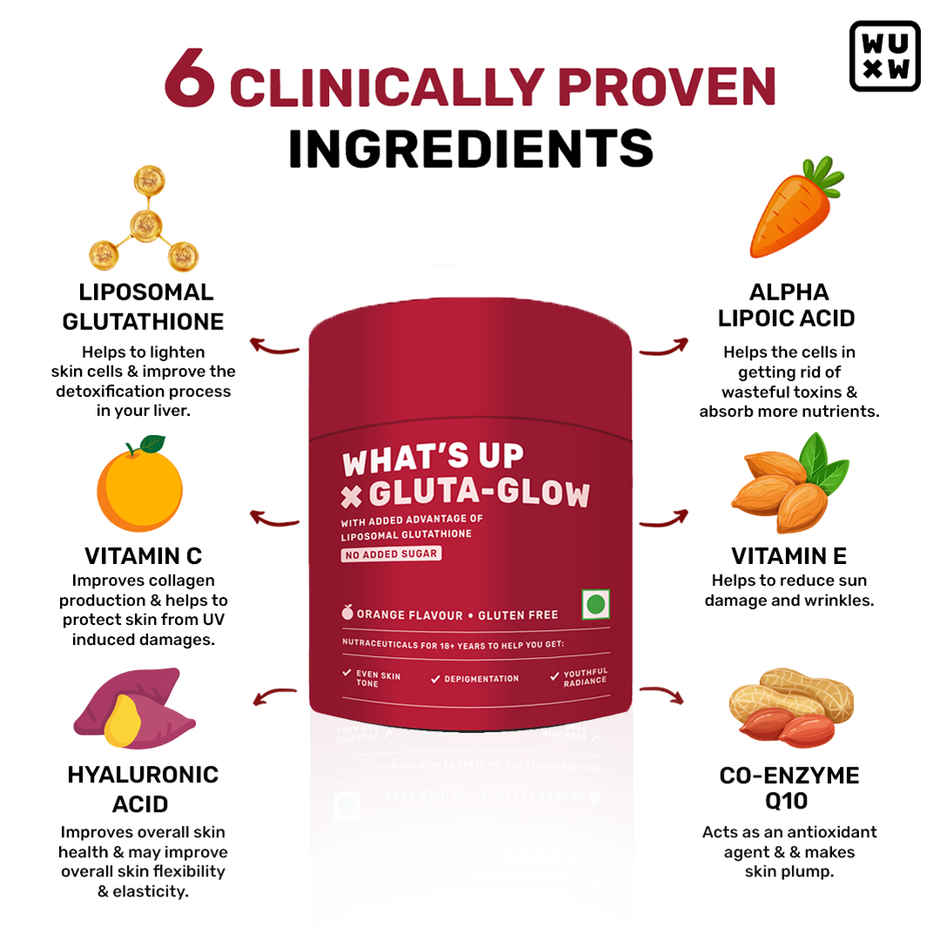 What's Up Glutathione-Glow Gummies 15 Days Pack