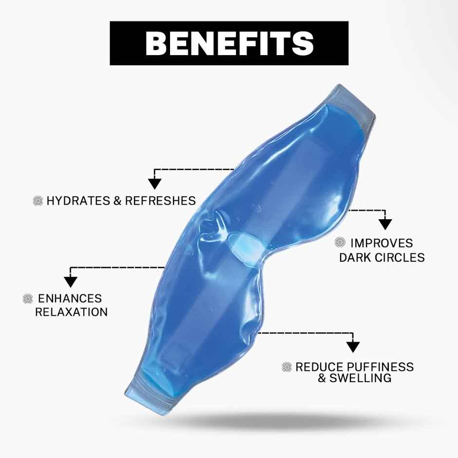 House Of Beauty Hot Cold Gel Eye Mask For Soothing Relief Puffy Eyes Dark Circle & Stress