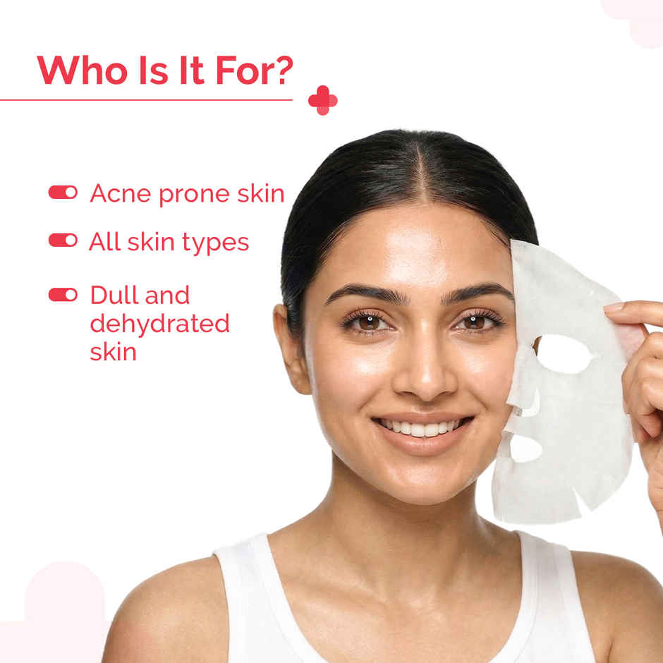 The Derma Co. 1% Salicylic Acid Acne Control Sheet Mask for Clear Skin