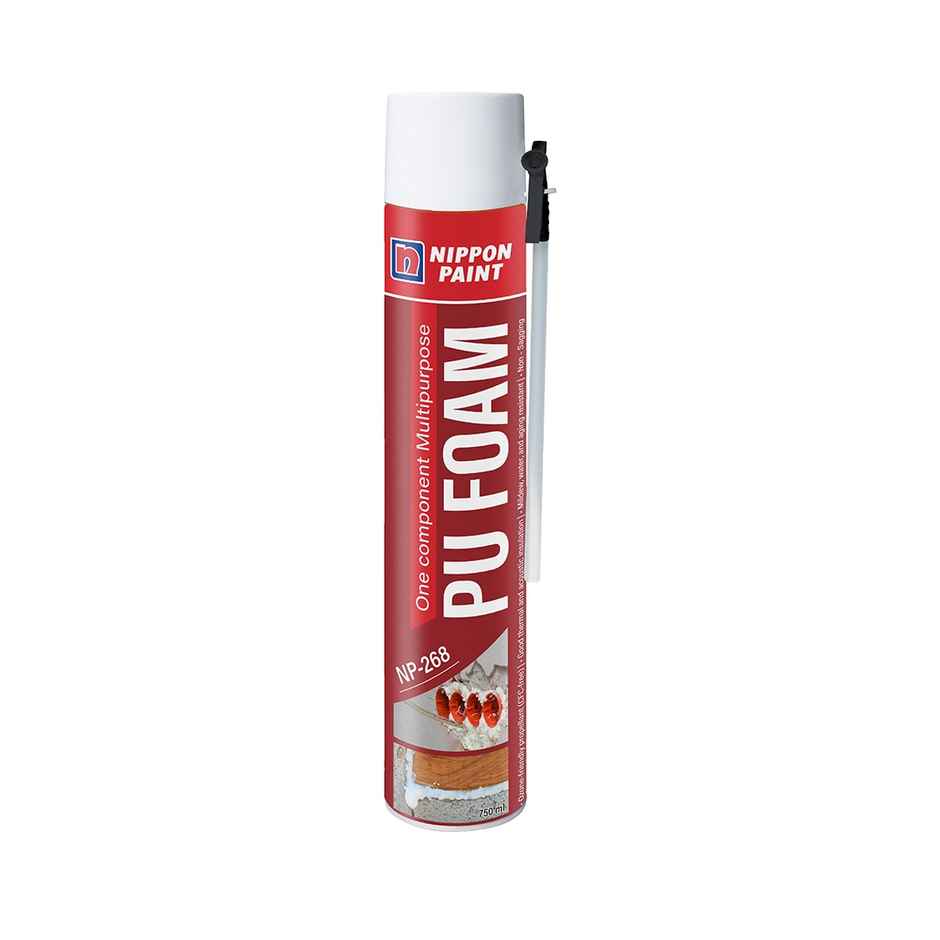 Nippon Paint PU Foam 750ml | Fills Gaps & Cracks | Ideal for AC Holes, Windows & Doors