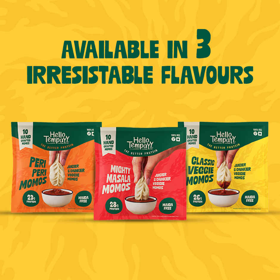 Hello Tempayy Classic High Protein Veg Momos  Combo