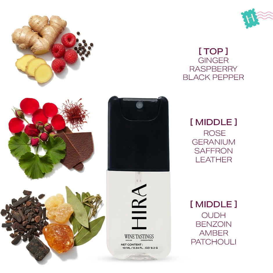 HIRA Wine Tastings Long Lasting Eau De Parfum For Women | Rose & Oudh