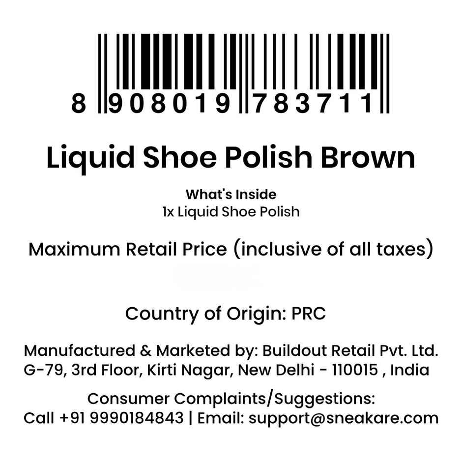 Sneakare Instant Liquid Shoe Polish | Brown