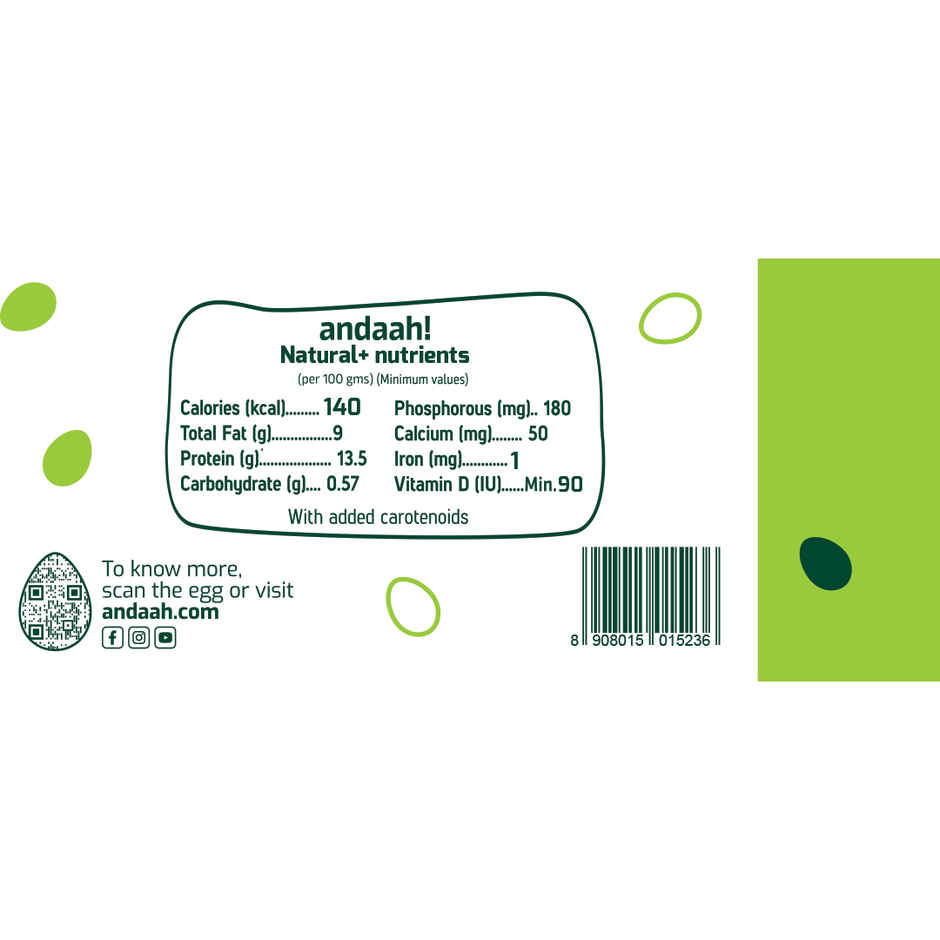 Andaah Natural+ White Eggs