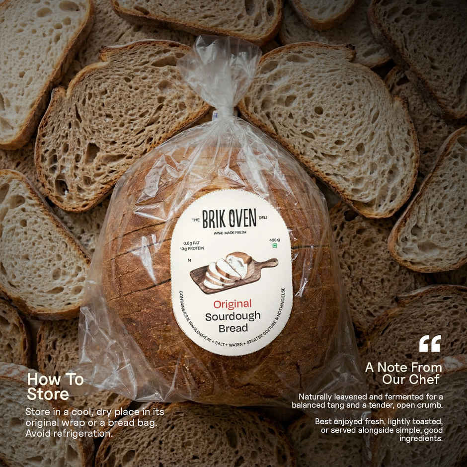 Brik Oven Artisinal Sourdough Bread (400g) & Brik Oven Sour Cream (200g) Combo