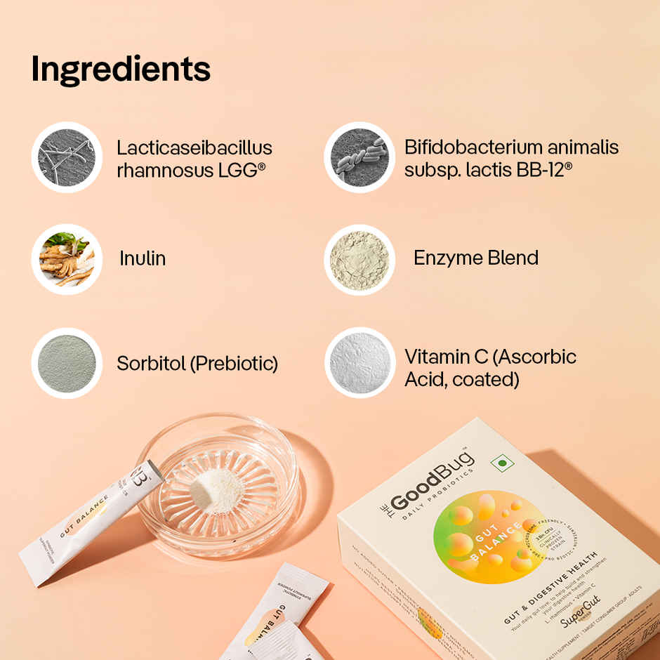 The Good Bug Gut Balance New & Improved Overall Digestive Health Probiotics Supplements