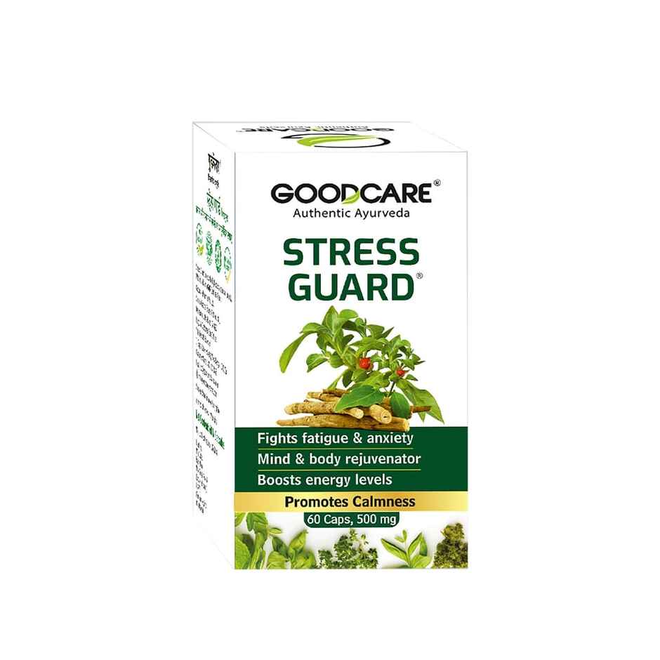 Goodcare Stress Guard Ayurvedic Capsule For Ultimate Relaxation And Calmness 60 Capsules