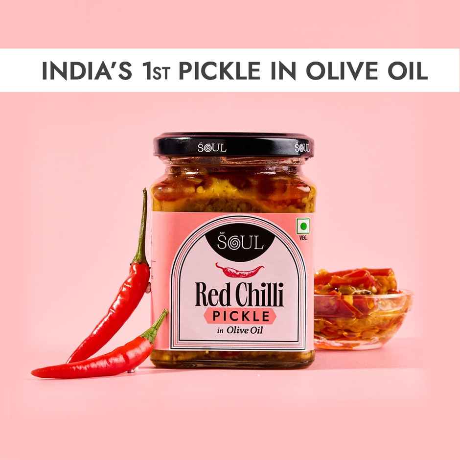 Adf Soul Red Chilli Pickle In Olive Oil