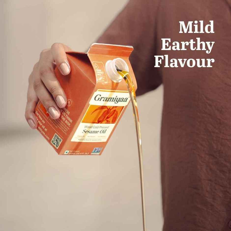 Gramiyaa Sesame Gingelly (Til) Wood Cold Pressed Oil
