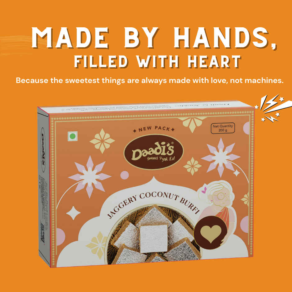 Daadi's Jaggery Coconut Burfi Ghee