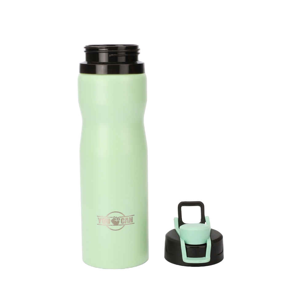Hoom 304 Grade Stainless Steel Powder Coated Flip | Top Cap Water Bottle | 710 ml | Assorted