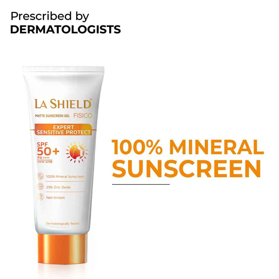 La Shield Fisico SPF 50 Matte Sunscreen Gel