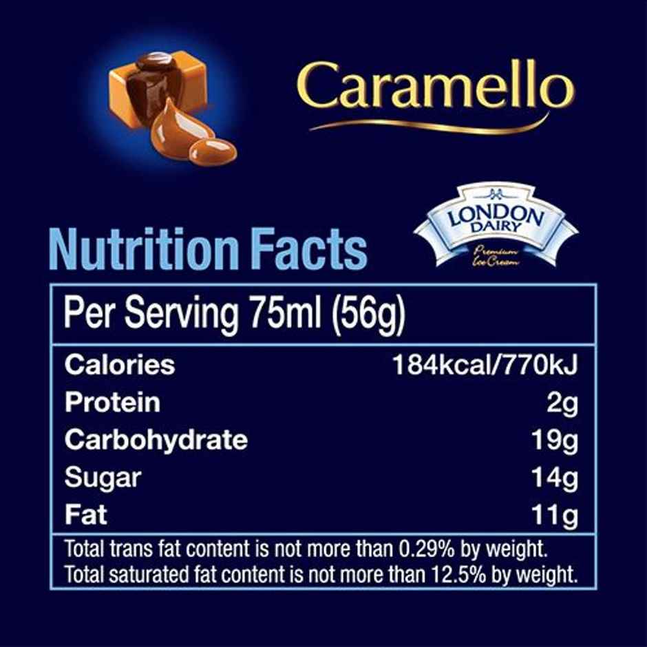 London Dairy Caremello Stickles Bar Ice Cream Stick