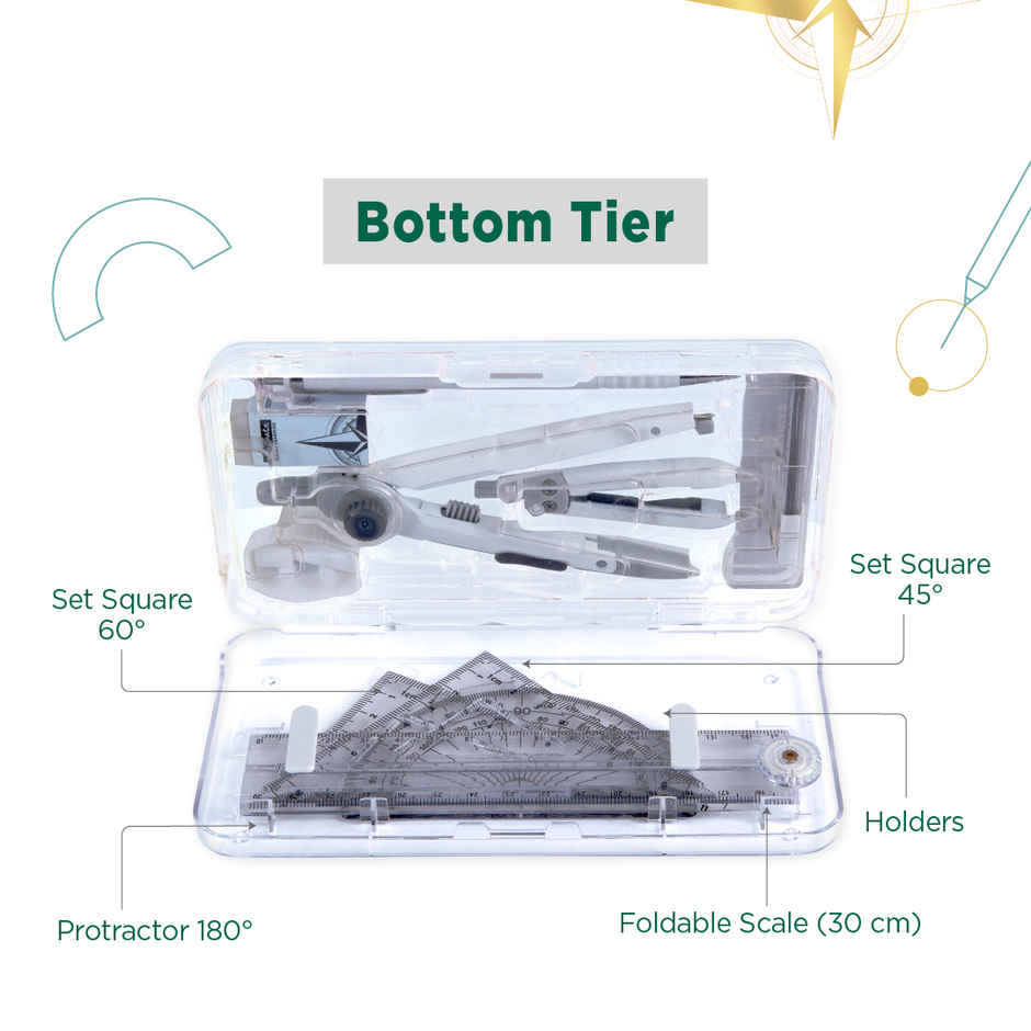 Classmate Explorer Geometry Box|MRP 500|With Mech Pencil