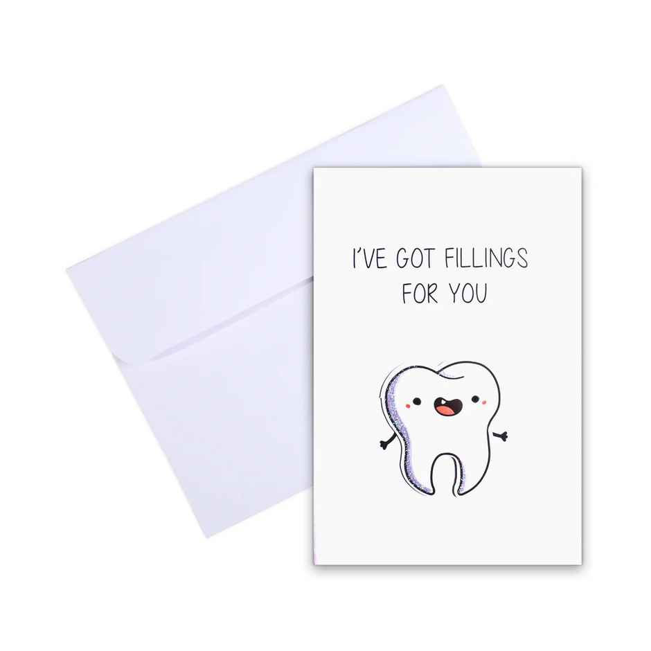 Itsy Bitsy Greeting Card & Envelope Fillings for You 4 x 6 Inch 2 Pc Pb Lb