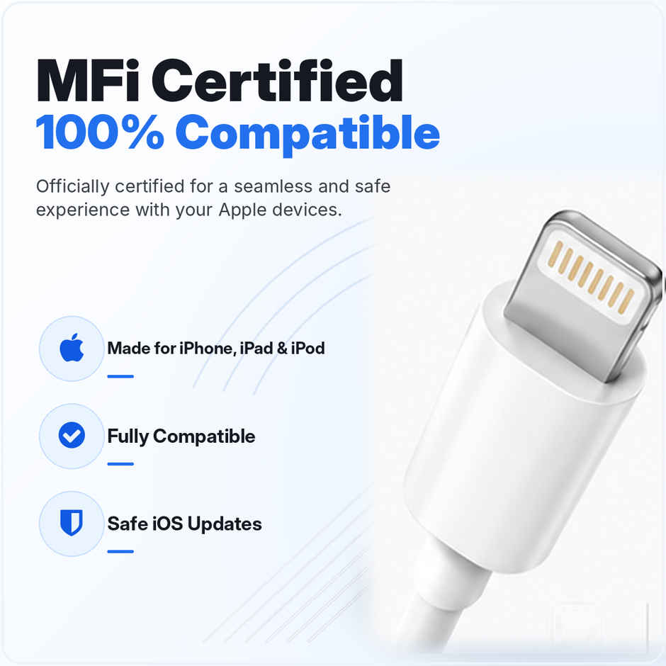 Ailkin C to Lightning Cable for iPhone |1M| White
