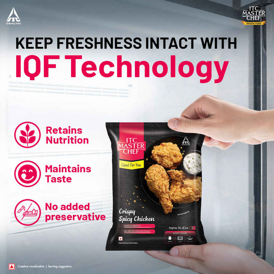 ITC Master Chef Crispy Spicy Chicken | High in Protein | No Added Preservatives | 6 pieces