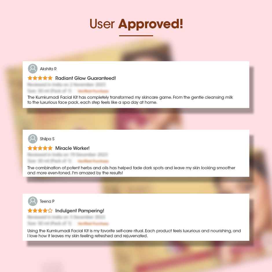 TAC Kumkumadi Gold Glow Facial Kit 1Kit