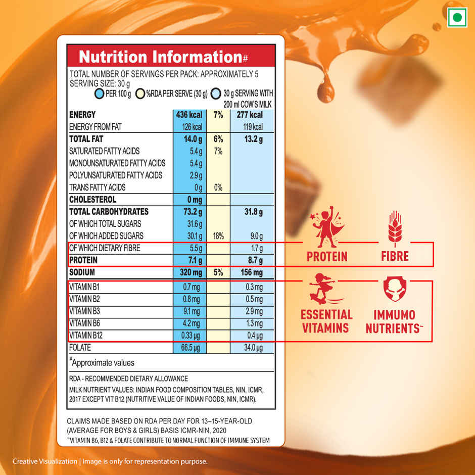 Kellogg's Chocos Fills | Caramel flavoured | 0% Maida | Multigrain