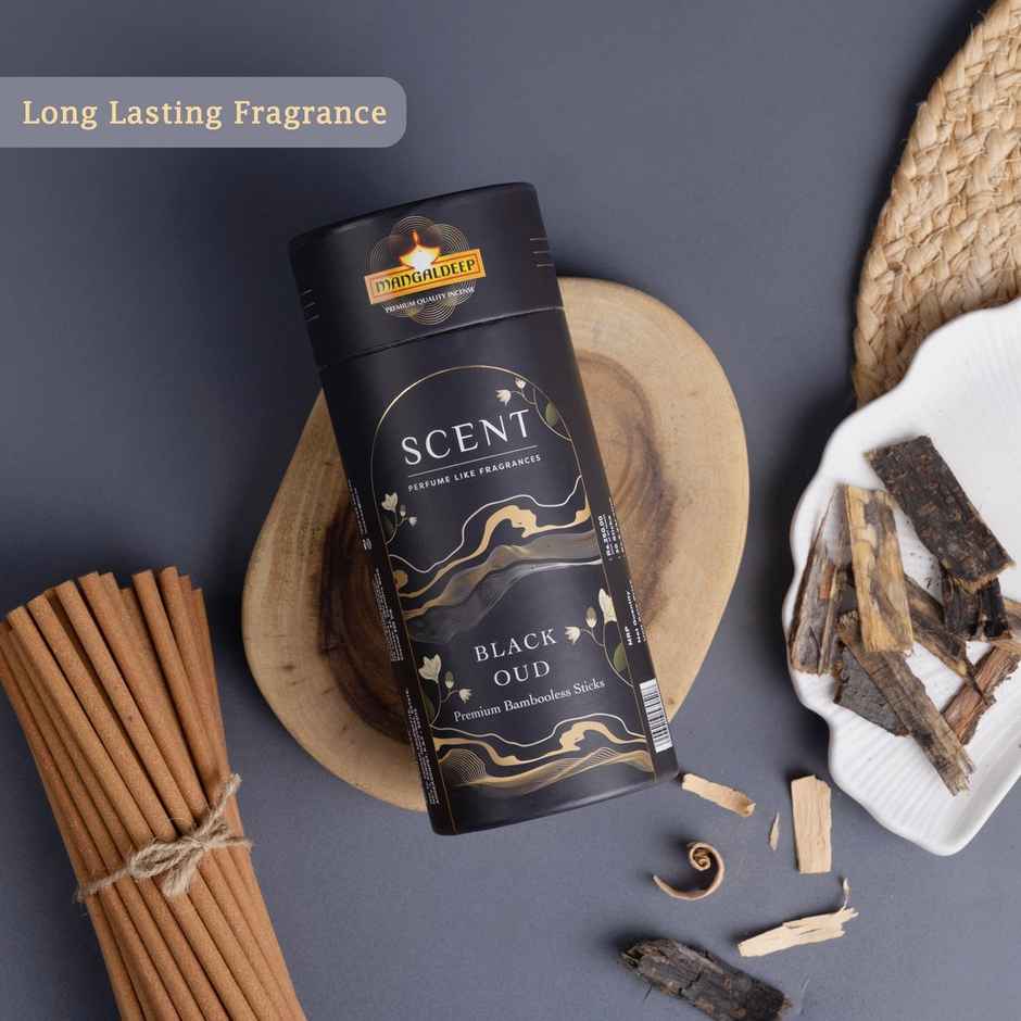 Mangaldeep Scent Premium Bambooless Dhoop Sticks - With Black Oudh Fragrance