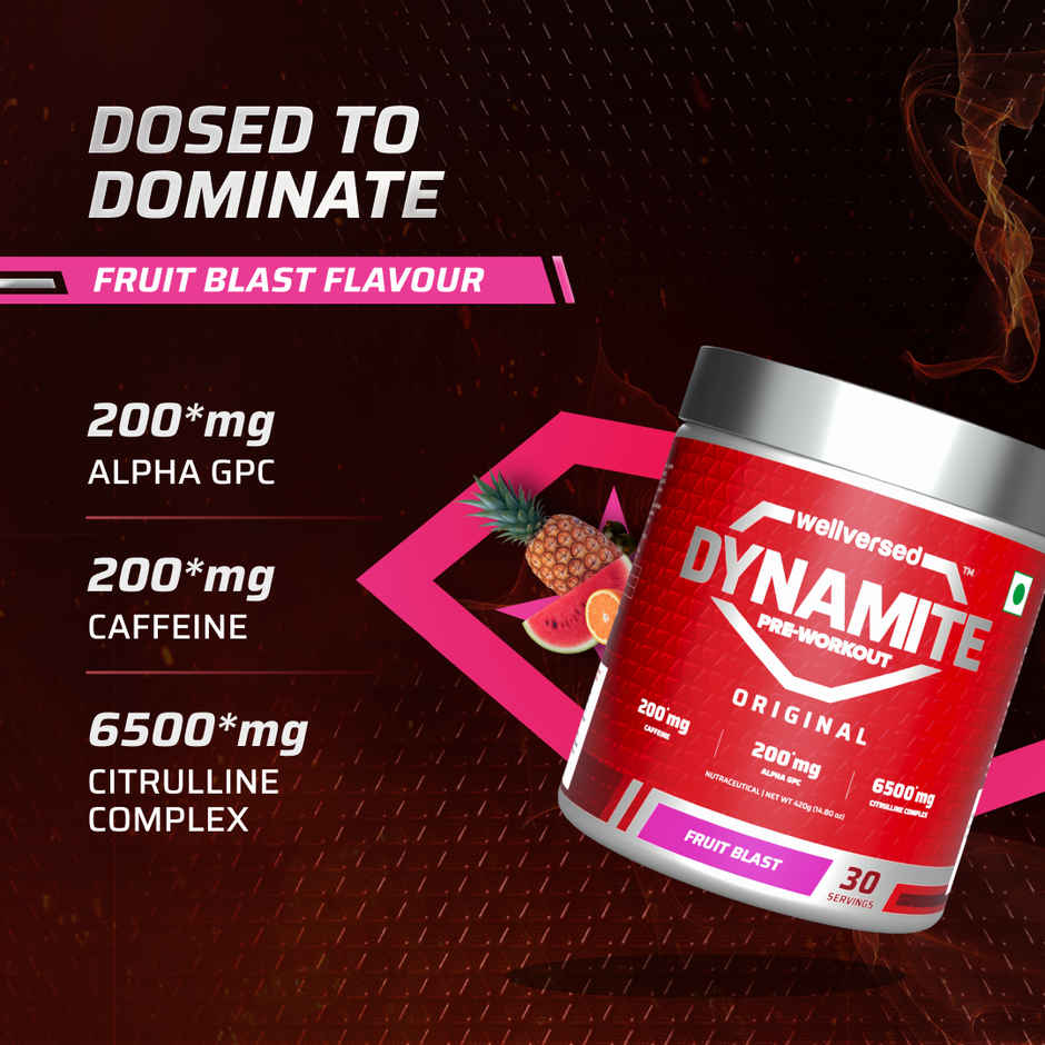 Dynamite Pre-Workout (30 Servings) Fruit Blast