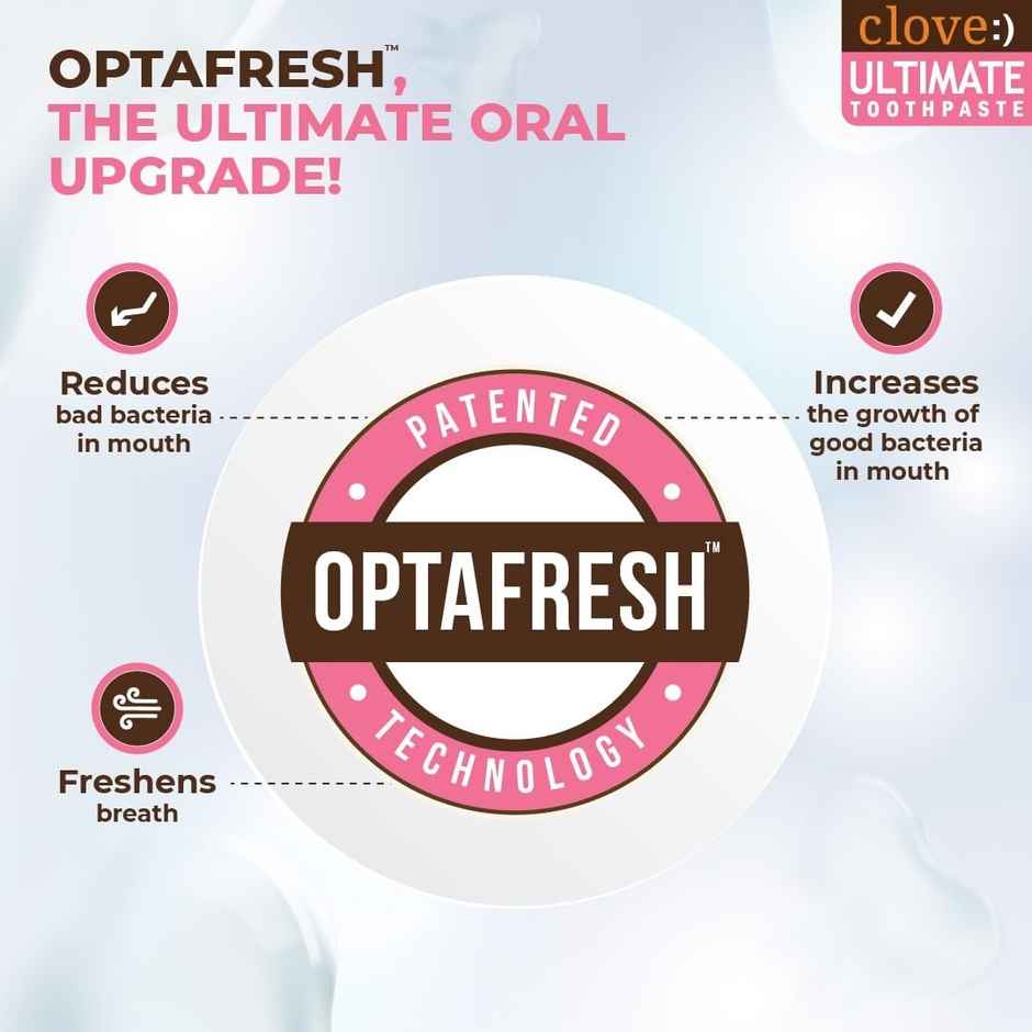 Clove Oral Care Ultimate Toothpaste | Active Freshness | Cavity Prevention | Teeth Whitening