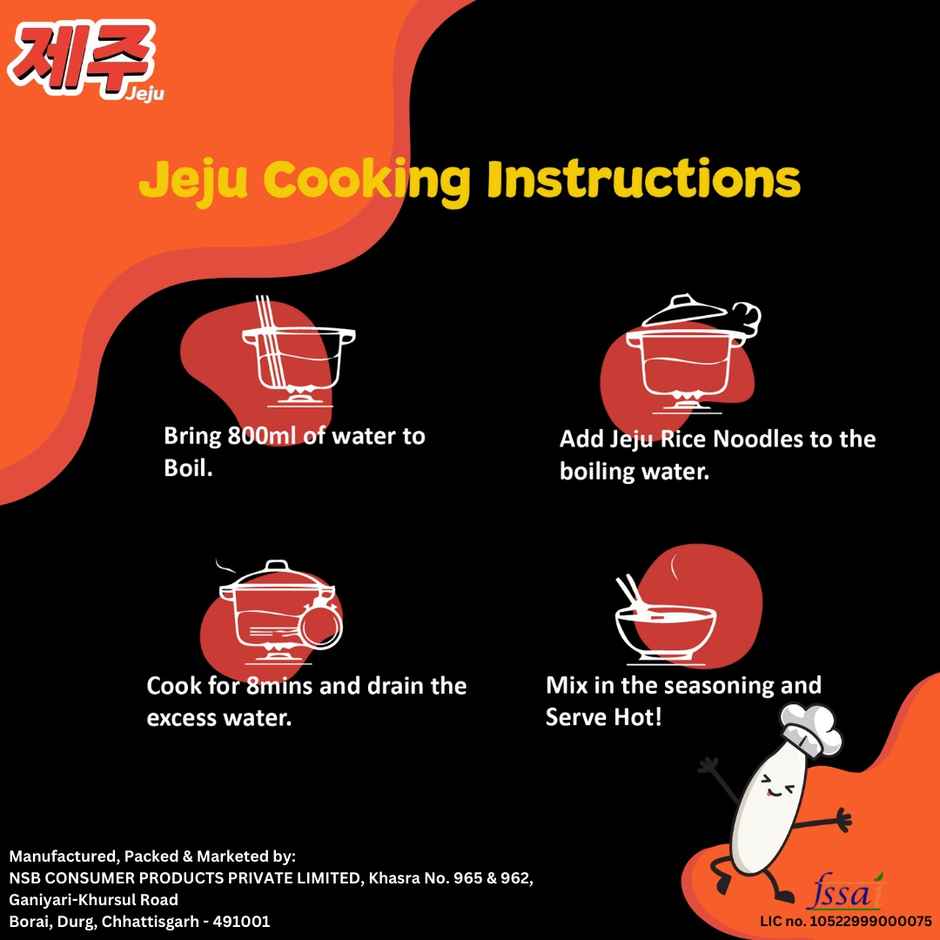 Jvapa Jeju Rice Ramen - Super Spicy Korean Kimchi | Naturally Gluten Free | No Maida & Non Fried