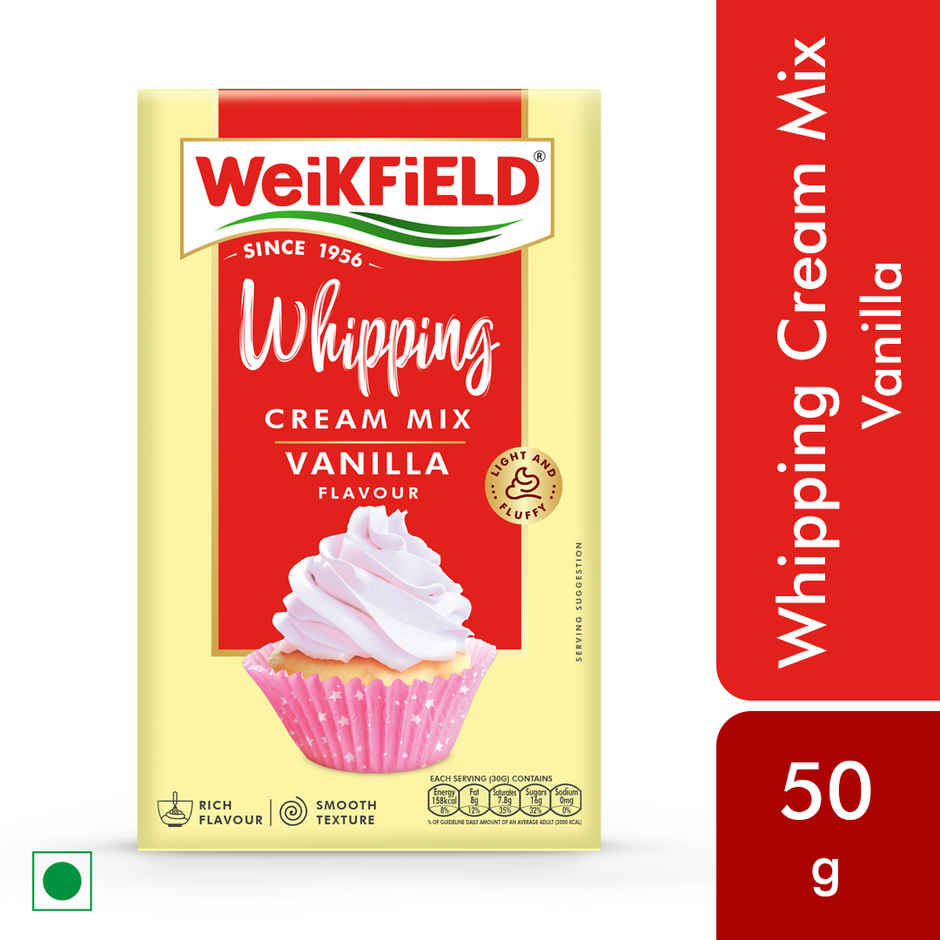 Weikfield Whipping Cream Mix Vanilla Flavour Carton