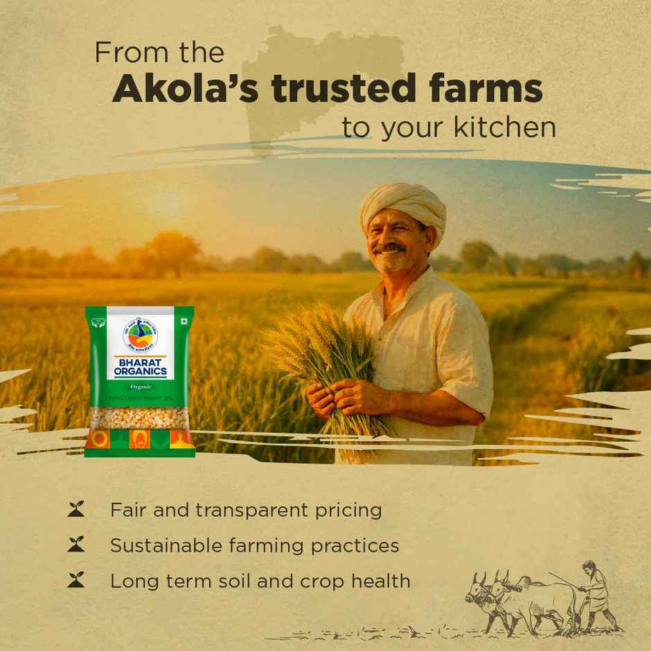 Bharat Organics Unpolished Arhar Dal