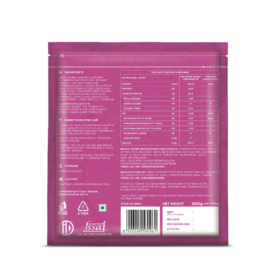 iD Fresh Onion Paratha
