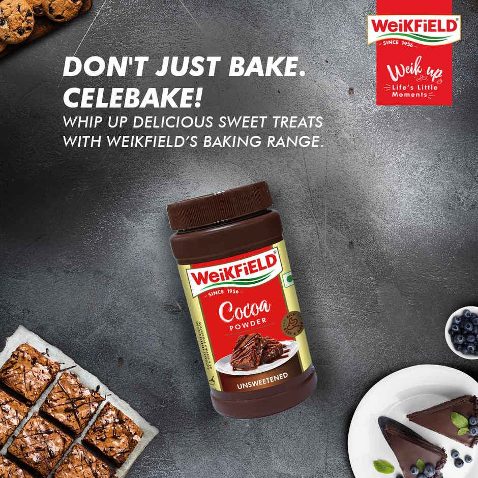 Weikfield Cocoa Powder Jar | Rich Chocolate Flavor