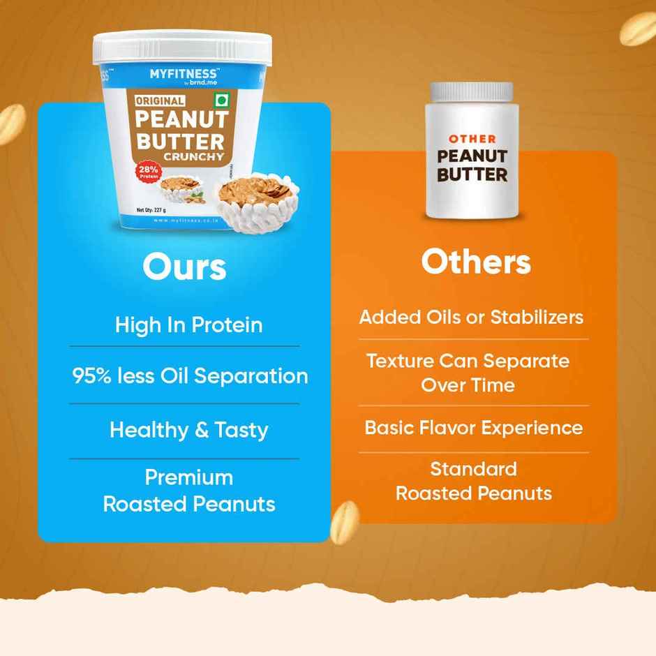 MyFitness Original Peanut Butter Crunchy Spread | High Protein