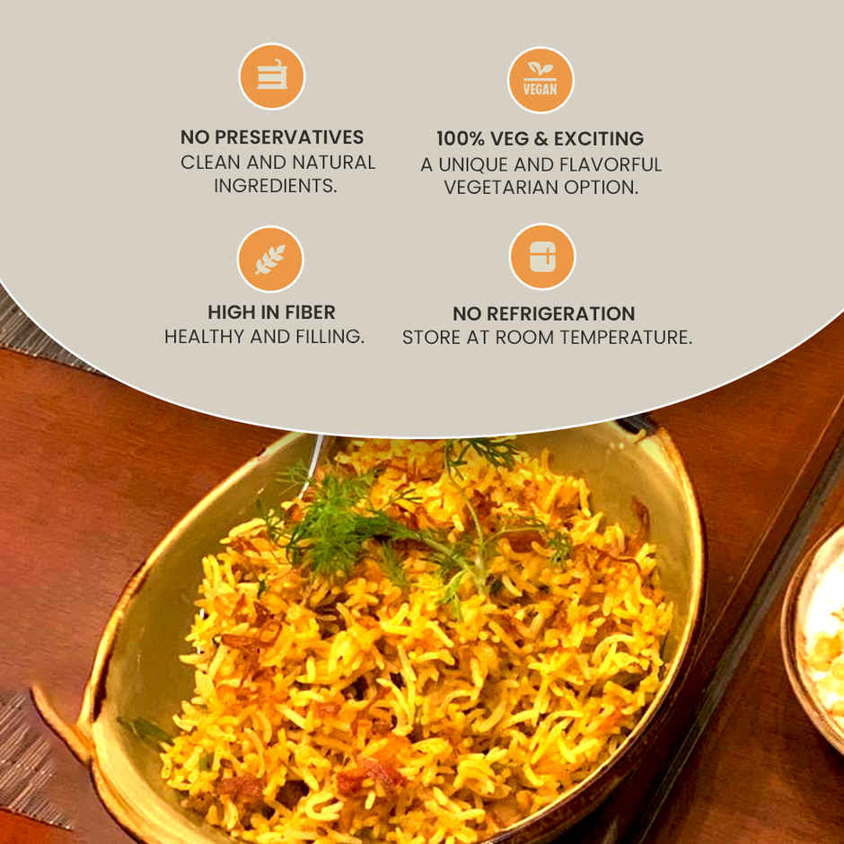 Wakao Jackfruit Biryani | Flavorful & Aromatic | Ready to Eat Meal | No Preservatives