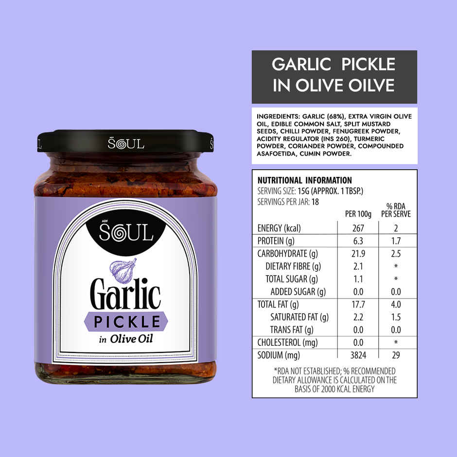 ADF Soul Garlic Pickle In Olive Oil