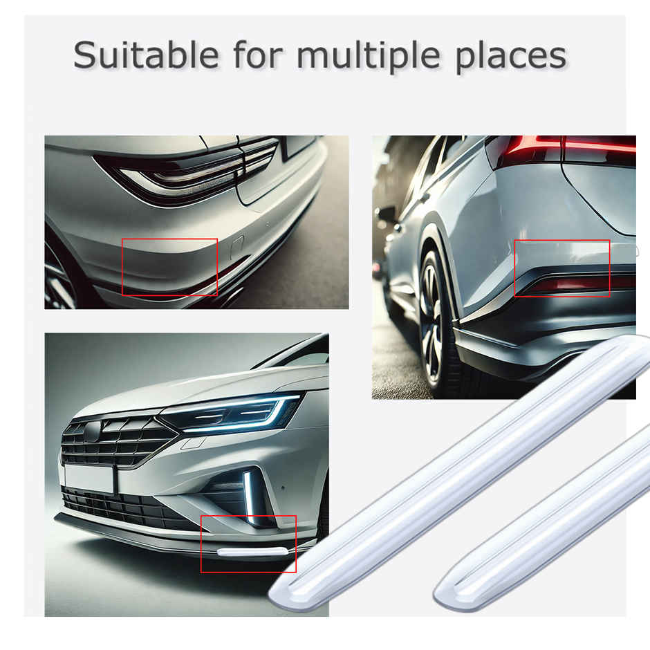 Potauto Car Bumper Protector Strip | Universal Front & Rear Bumper Guard For All Vehicles