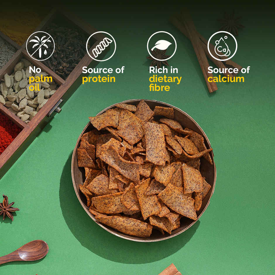 Snackible Desi Masala Ragi Chips | High Fibre, No Palm Oil