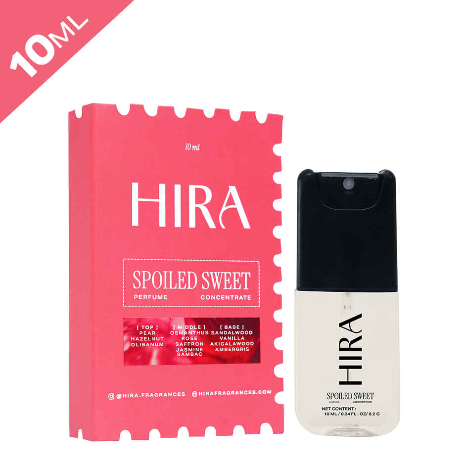 Hira Fragrances Spoiled Sweet Long Lasting Eau De Perfume for Women | Pear, Hazelnut & Vanilla Notes