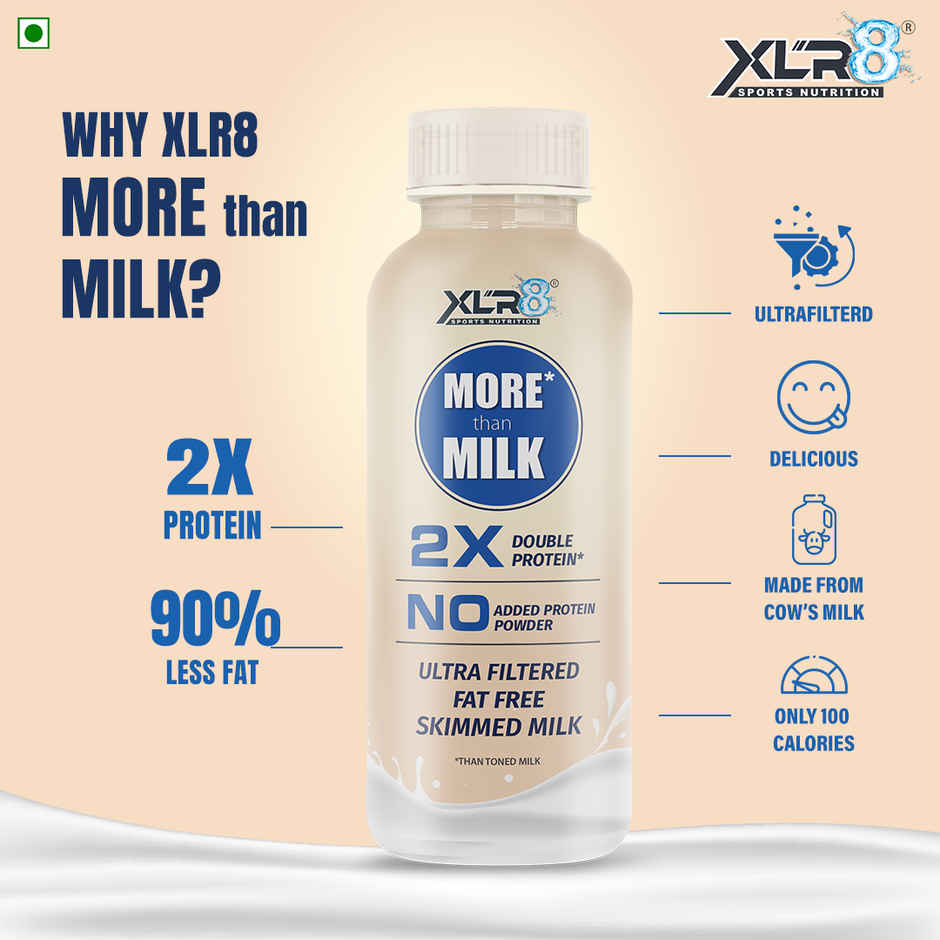 XLR8 Sports Nutrition More than Milk Ultra-Filtered High Protein Skimmed Milk