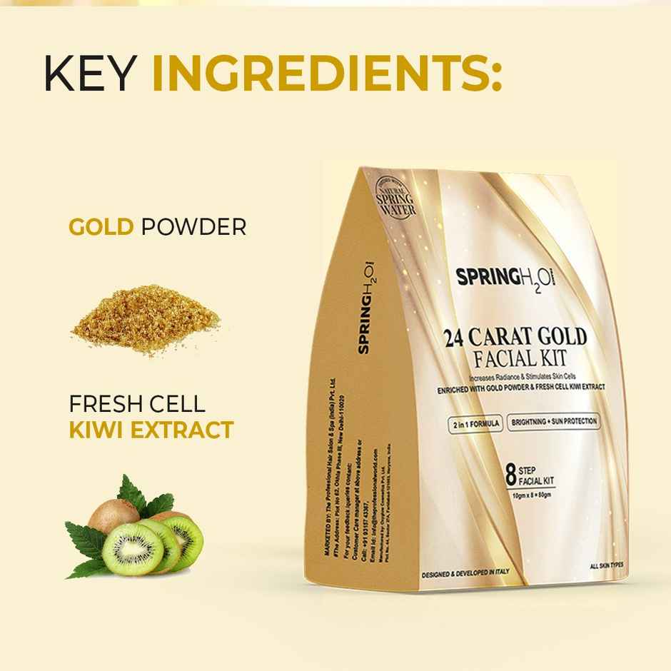 Spring H2O 24 Carat Gold Facial Kit With Magic Glow Skin