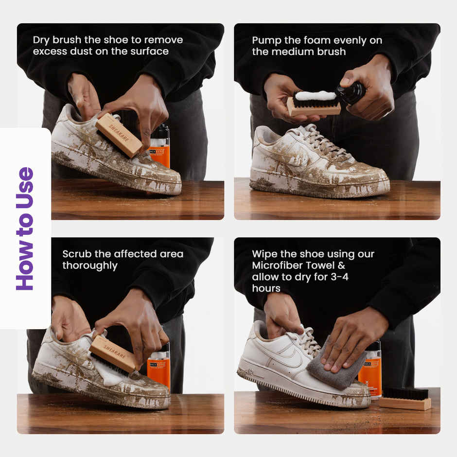 Sneakare Quick Shoe Cleaning Kit with Microfiber Towel
