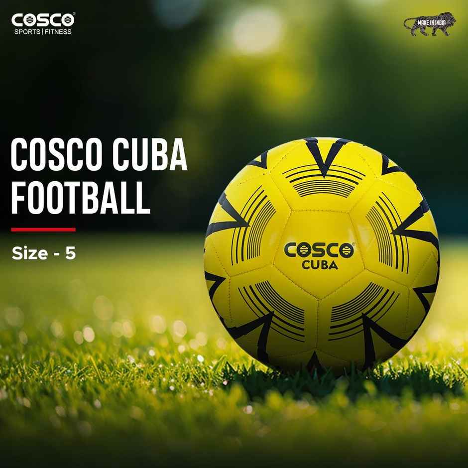Cosco Cuba Rubber Football (Yellow)