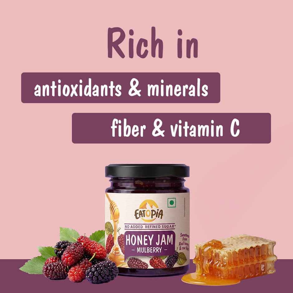 Eatopia Healthy Mulberry Honey Jam (No Refined Sugar & Preservatives )