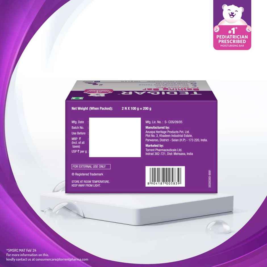 Tedibar Bathing Bar For Babies Sensitive Skin Pack