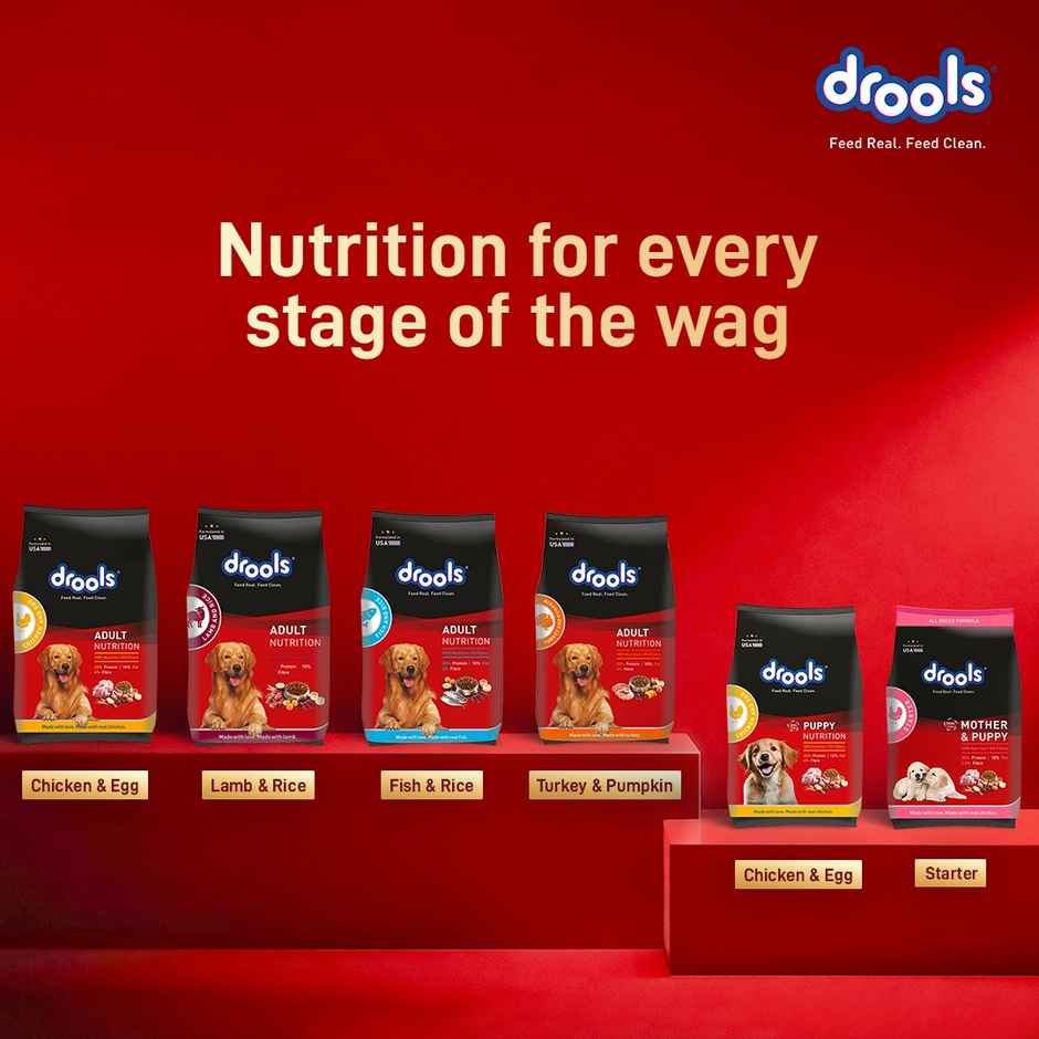 Drools Meat and Milk Puppy Dry Dog Food 2.8 kg with Free 1 kg