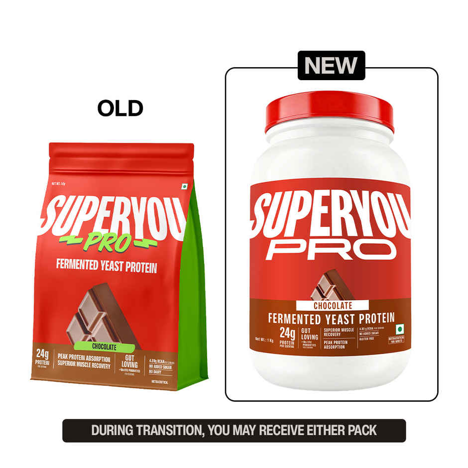 SuperYou Pro Fermented Yeast Protein- Chocolate | 24g Protein Per Scoop